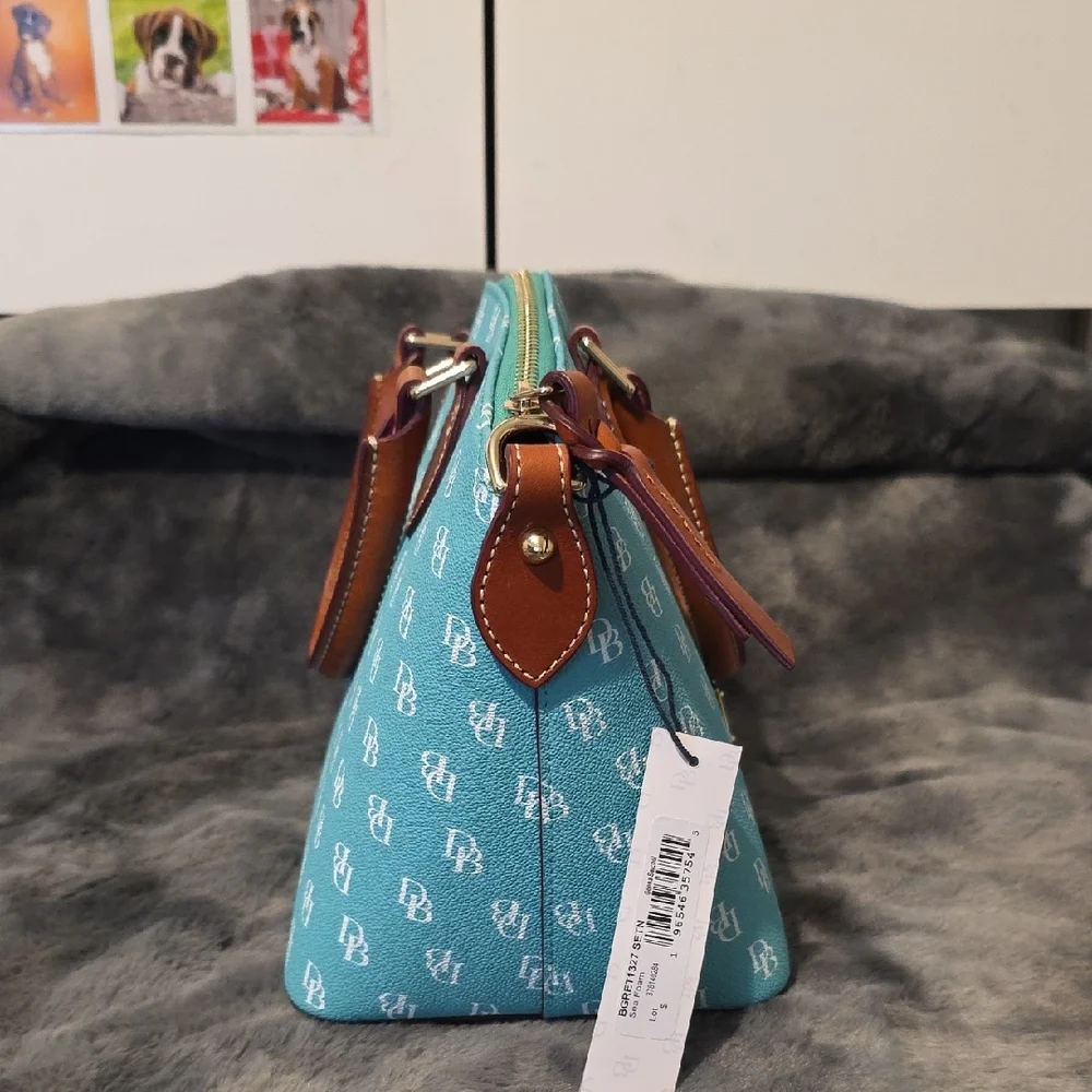 Dooney & Bourke Geena Satchel in seafoam